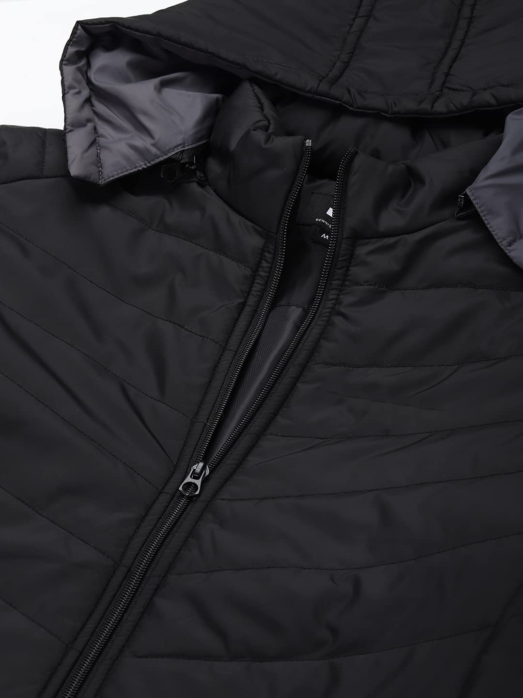 Dennis Lingo MenS Colorblocked Long-Sleeve Regular Fit Hooded Hooded Puffer Jacket - Waterproof, Lightweight, Casual Winterwear