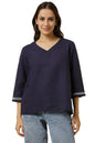 Allen Solly Women Regular Fit Casual Half Sleeve Short Sleeve Top