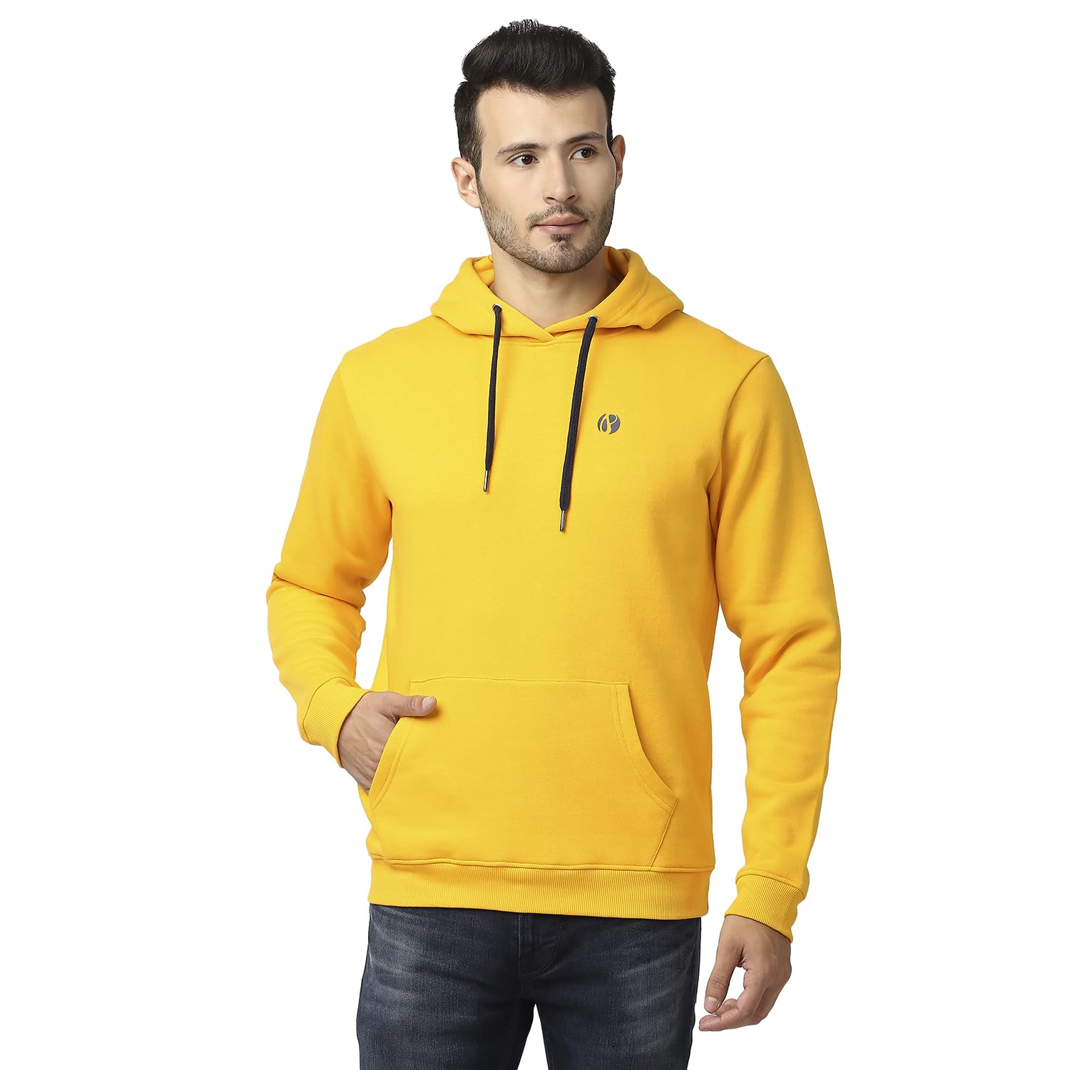 Pepe Jeans MenS Regular Fit Hooded Sweatshirt Yellow