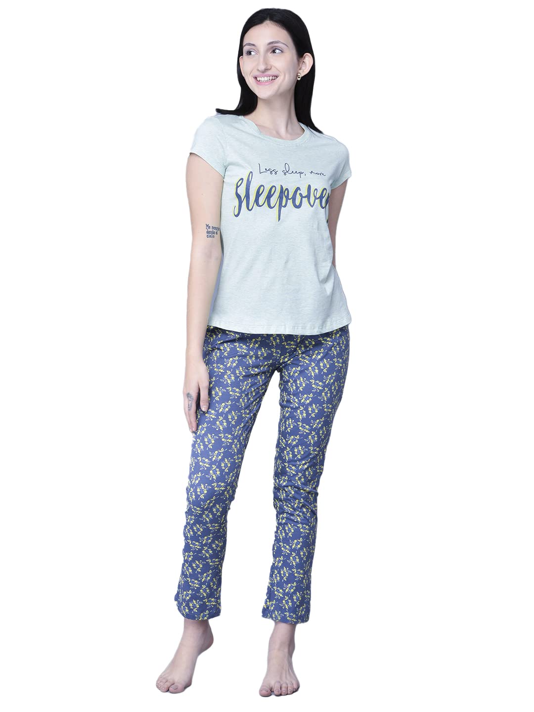 Lyra 701 Premium Cotton Printed Night Suit For Women