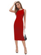 Toochki Dress For Women | Lycra Dresses | One Piece Dress | Midi Dress Dress For Women | Red Bodycon Dress For Women | Casual We