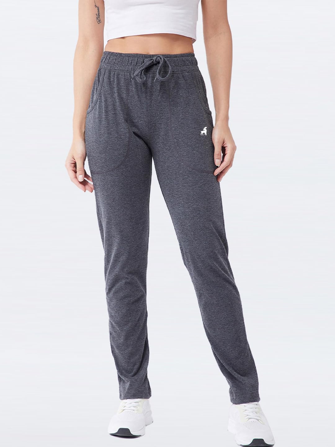 Modeve WomenS Regular Fit Track Pants (4101_Grey