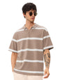 The Souled StoreClay Men and Boys Short Sleeves Collared Neck Cotton Blend Oversized Polos