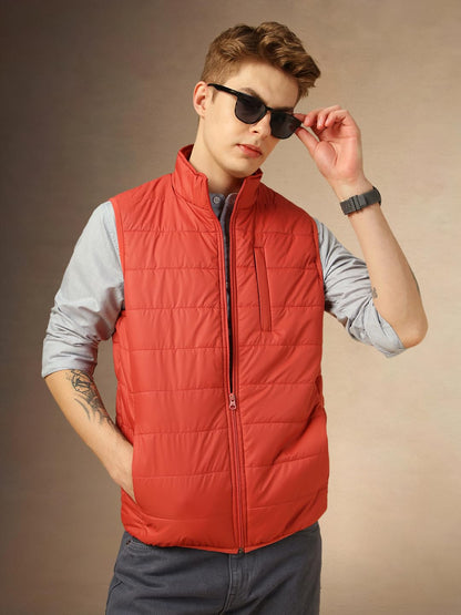 Dennis Lingo Men Regular Fit Polyester Sleeveless Solid Jackets
