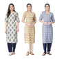 Kurta for Women Kurta Set for Women Kurta Set Kurta Kurtis for Women Stylish Latest Crepe Kurti Pack fo 3
