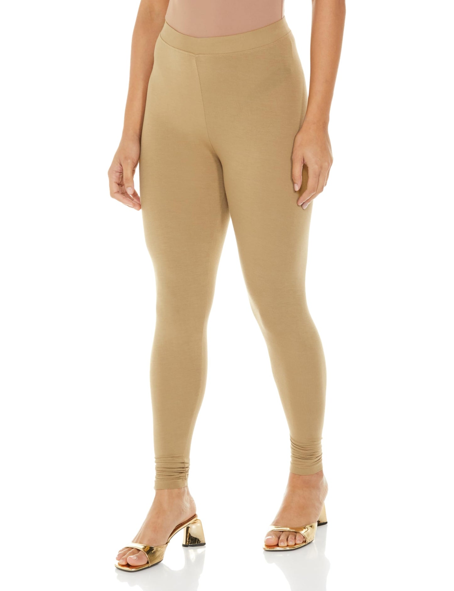 Premium Viscose Stretchable Ankle Length Leggings For Women Nude
