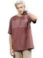 Rigo Back Printed Half Sleeves Round Neck Oversized T-Shirt for Men | Drop Shoulder T-Shirt for Men | Loose Baggy Fit T-Shirt fo