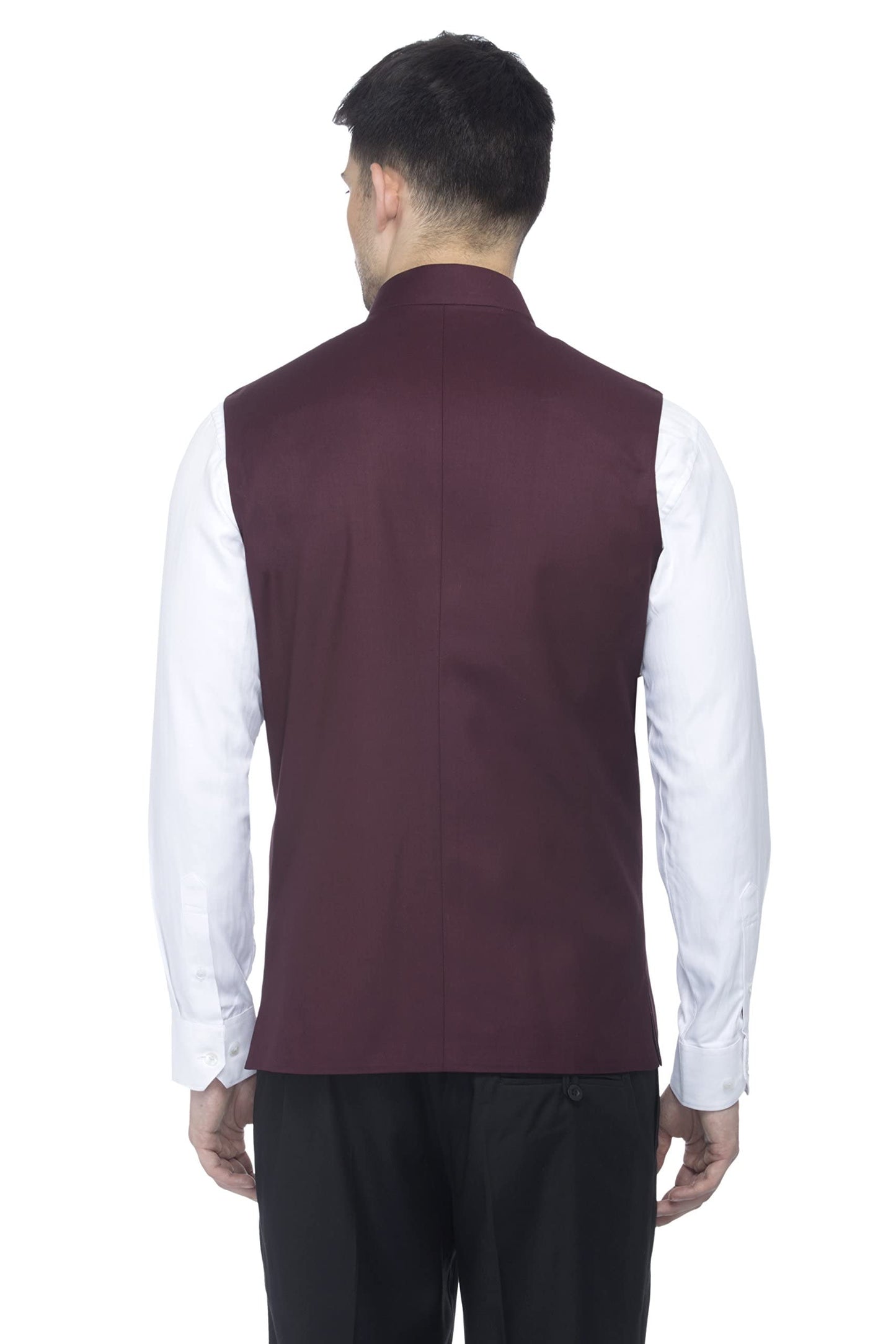 Favoroski Bandhgala Sleeveless Jackets Ethnic Men'S Wear Waistcoat (Chocolate)