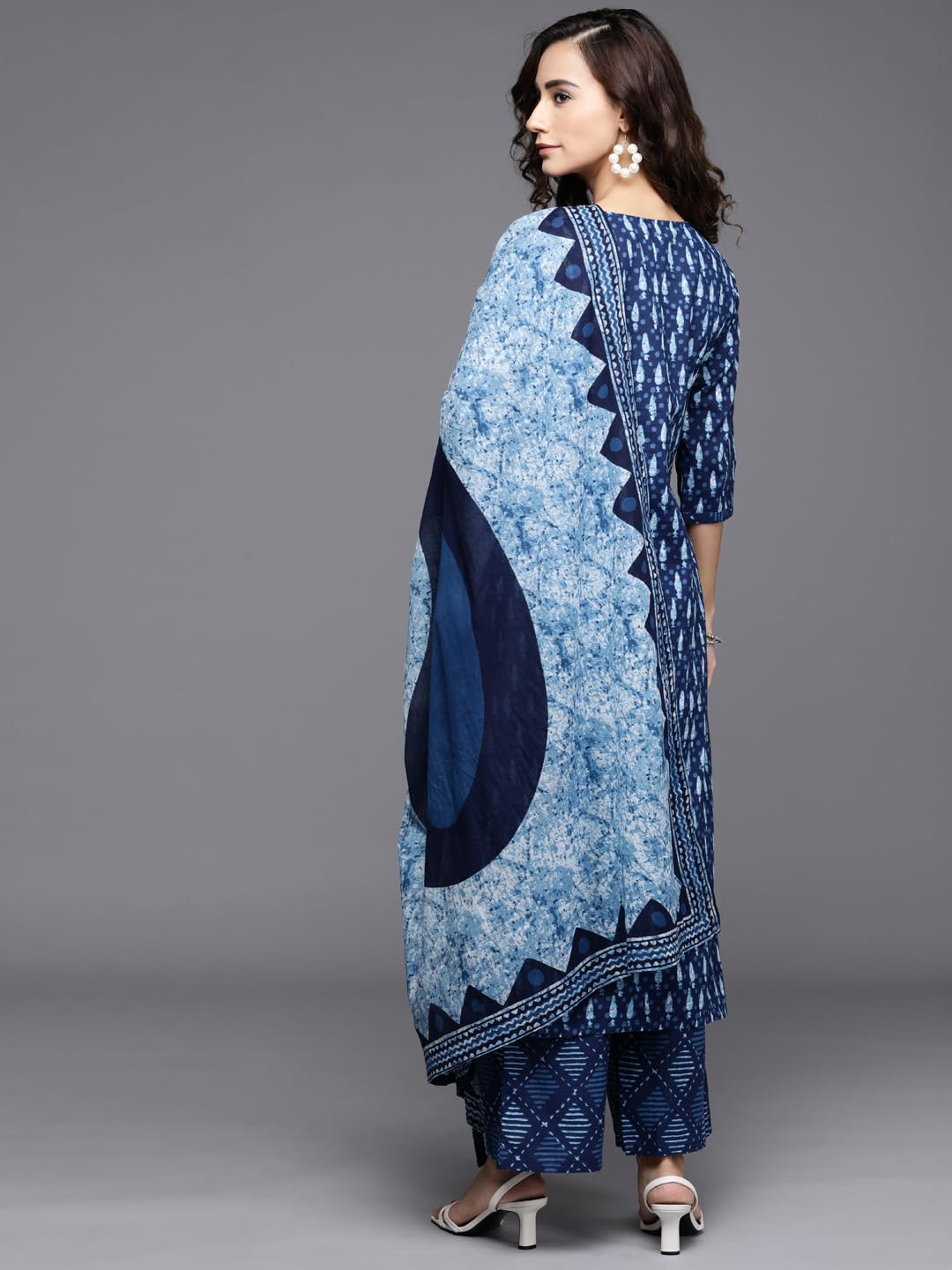 Libas Womens Cotton Kurta Sets (20161O_Blue