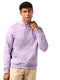 Nobero Elegant Unisex Digital Lavender Cotton Solid Plain Hoody Sports Winter Gym Workout Running Travel Trekking Hooded Sweatsh