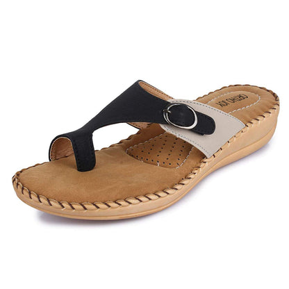 Ortho Joy WomenS Extra-Soft Doctor Ortho Slippers - Black