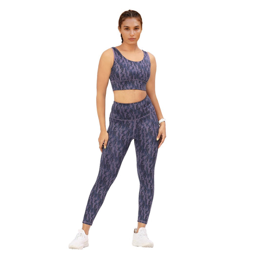 Enamor Womens Skinny Leggings (A607_Step Brush Print