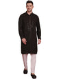 Jompers Mens Chikankari Sequins Embroidered Kurta Pyjama Set