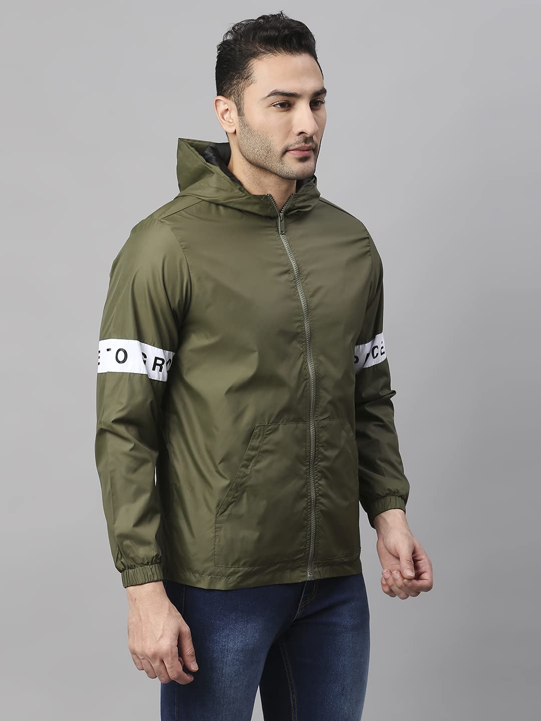 Dennis Lingo Polyester Regular Fit Full Sleeves MenS Panelled Shell Jacket With 2 Pockets - Lightweight Casual Winterwear For M