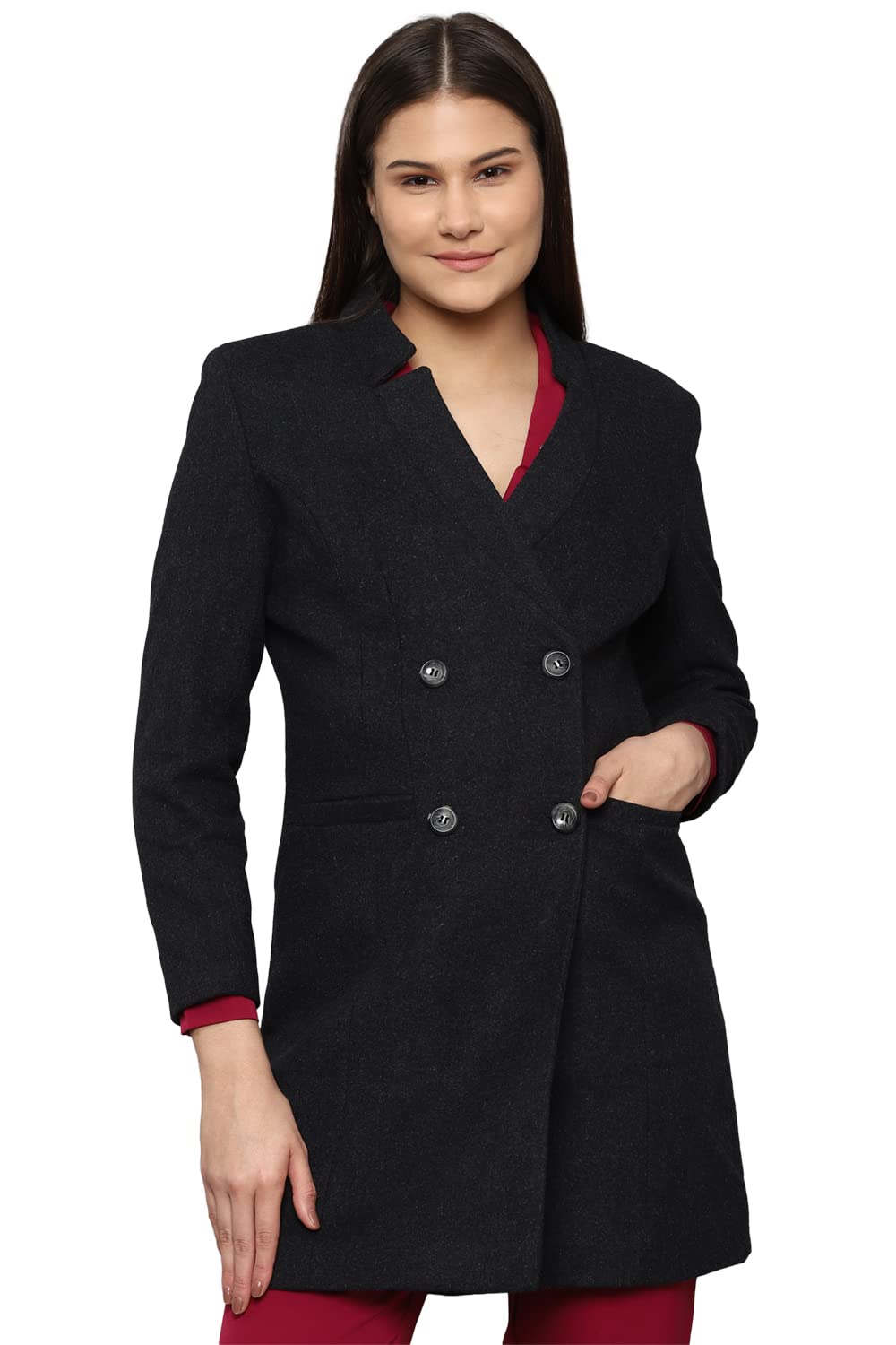 Allen Solly Women Solid Cotton Jacket