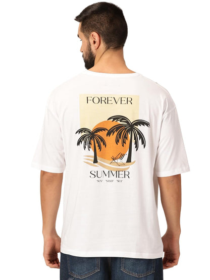 Thomas Scott Mens Oversized Fit T-Shirt (TSKOversized_White Forever