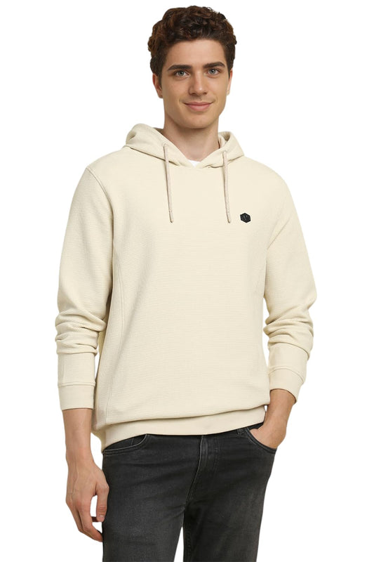 Allen Solly Men Regular Fit Casual Full Sleeve Hooded Hoodie