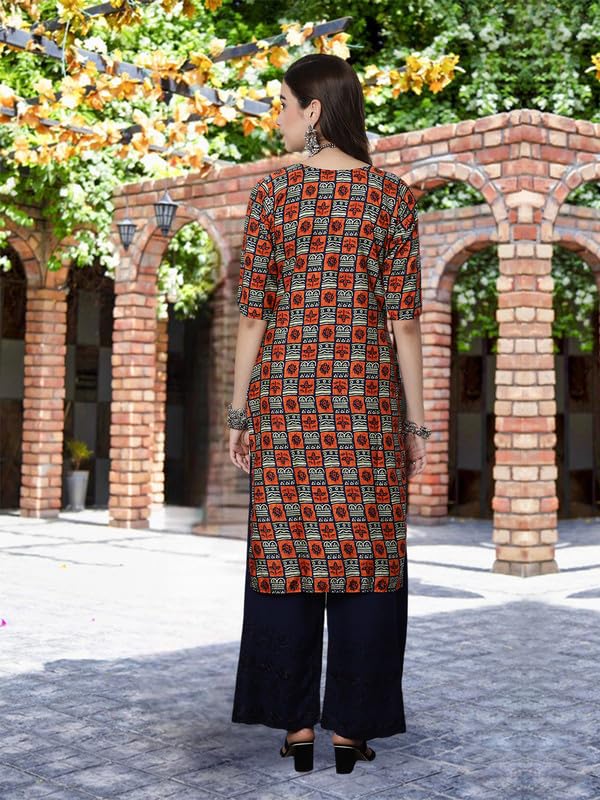 Pinkmint Crepe Printed Kurti For Womens College Wear Kurti Festival Wear Kurti For Women (Pack Of 5)