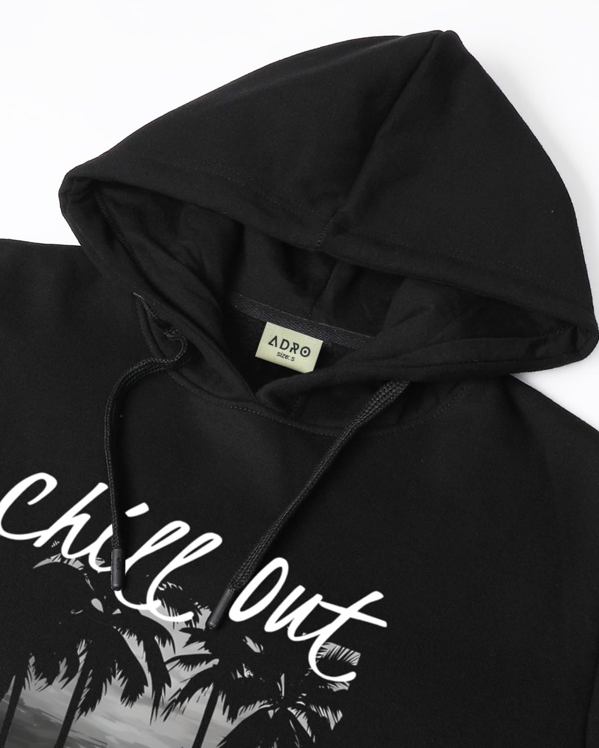 ADRO Hoodies for Men | Printed Regular Fit Hoodie | Cotton Hoodie | Mens Hoodies | Sweatshirt for Men | Hooded Hoodie | H24-CHIL
