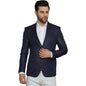 WINTAGE Mens Poly Viscose Blue Blazer-Blazer1545