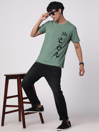 ADRO Tshirt for Men | Printed T Shirt for Men | 100% Cotton T-Shirt |Printed T Shirt | T-Shirts | RN24-POC