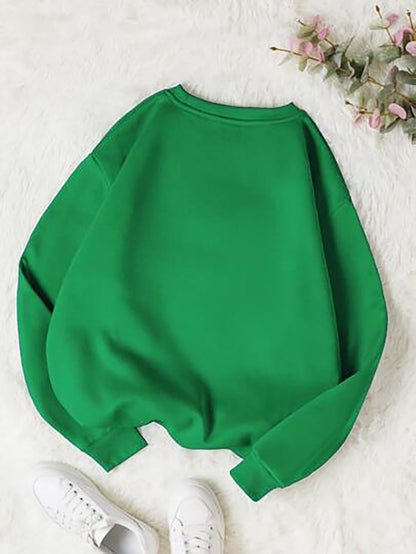 Kotty Women Full Sleeve Round Neck Solid Sweatshirt