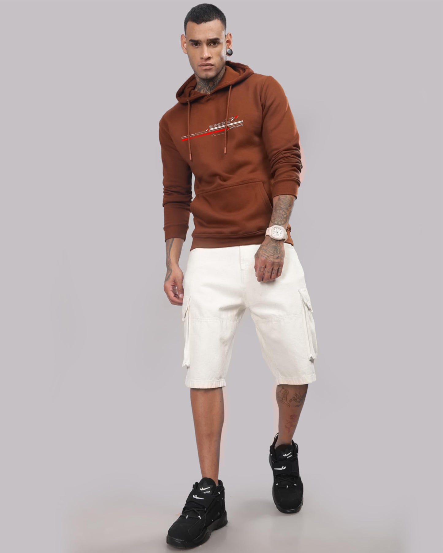 ADRO Hoodies for Men, 320 GSM Soft Cotton Hoodie Fabric, Long Lasting Printed Hoodie for Winter | Mens Hoodies | Sweatshirt for