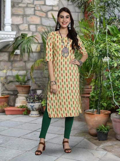 Pinkmint Festival Wear Printed Crepe KurtiS For WomenS Ll Ethnic Kurti Ll Comfortable Kurti (Pack Of 6)