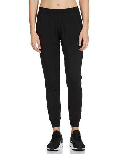 Enamor Athleisure Polyester Blend Womens 4 Way Stretch Quick Dry Antimicrobial Finish Ankle Length Smart Jogger Track Pants - E