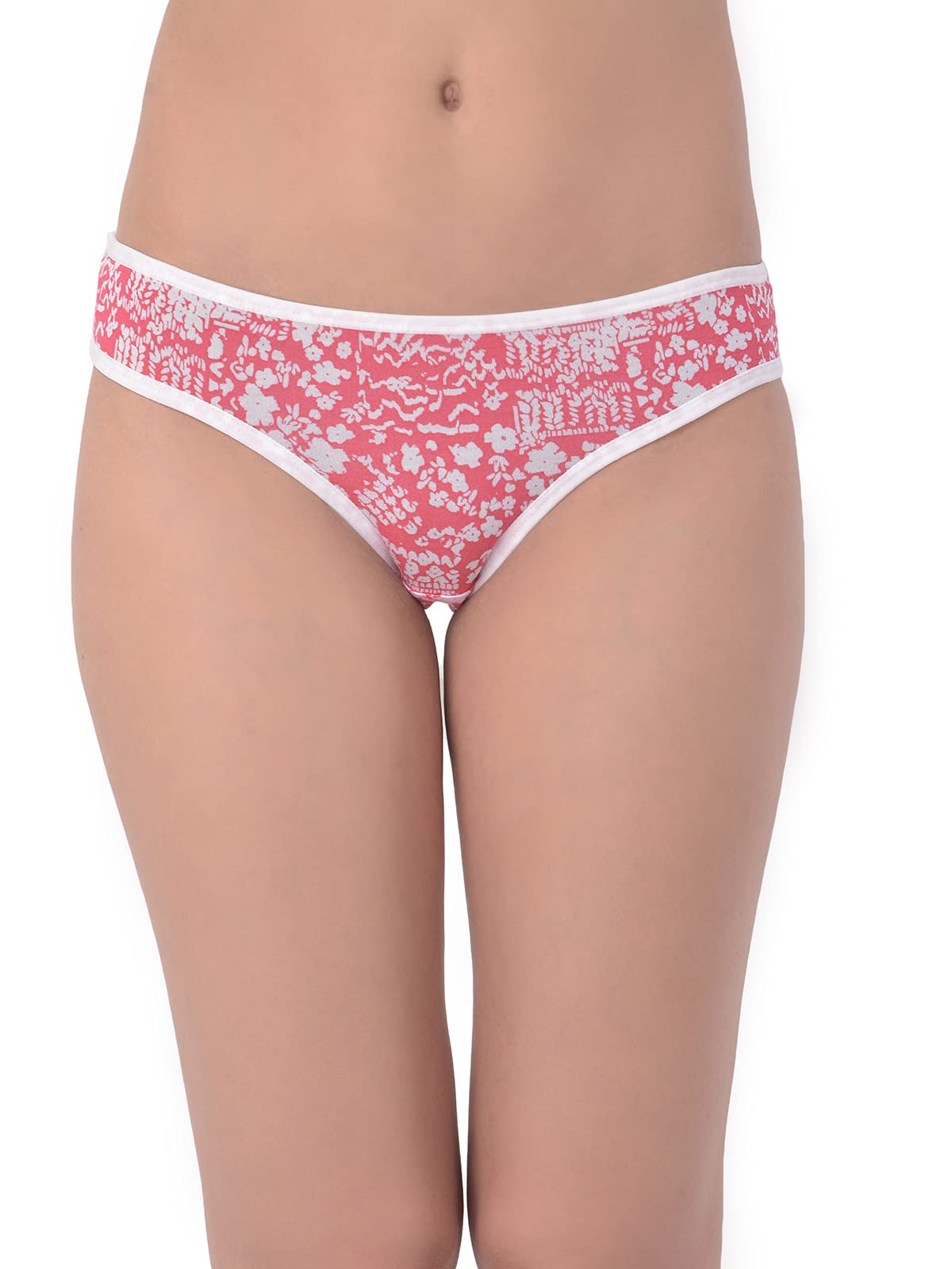 Clovia Womens Cotton Bikini Style Underwear (PN2519L04XL_Red_XL)
