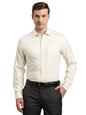 Turtle Men 100% Cotton Slim Fit Cream Stripe Formal Shirt