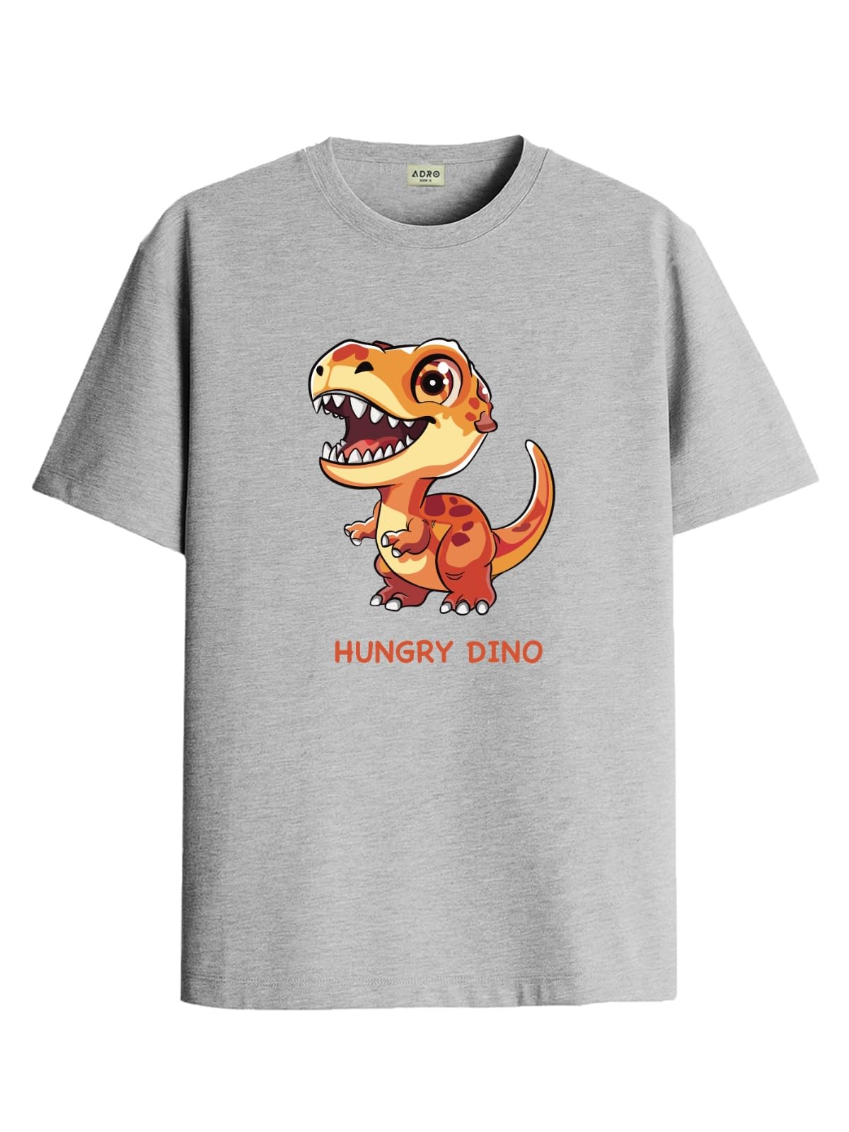 ADRO T Shirts for Boys & Girls || Dinosaur Printed T-Shirt || Ages 3-14 || 100% Cotton Round Neck Tshirt for Boys & Girls||KRN-D