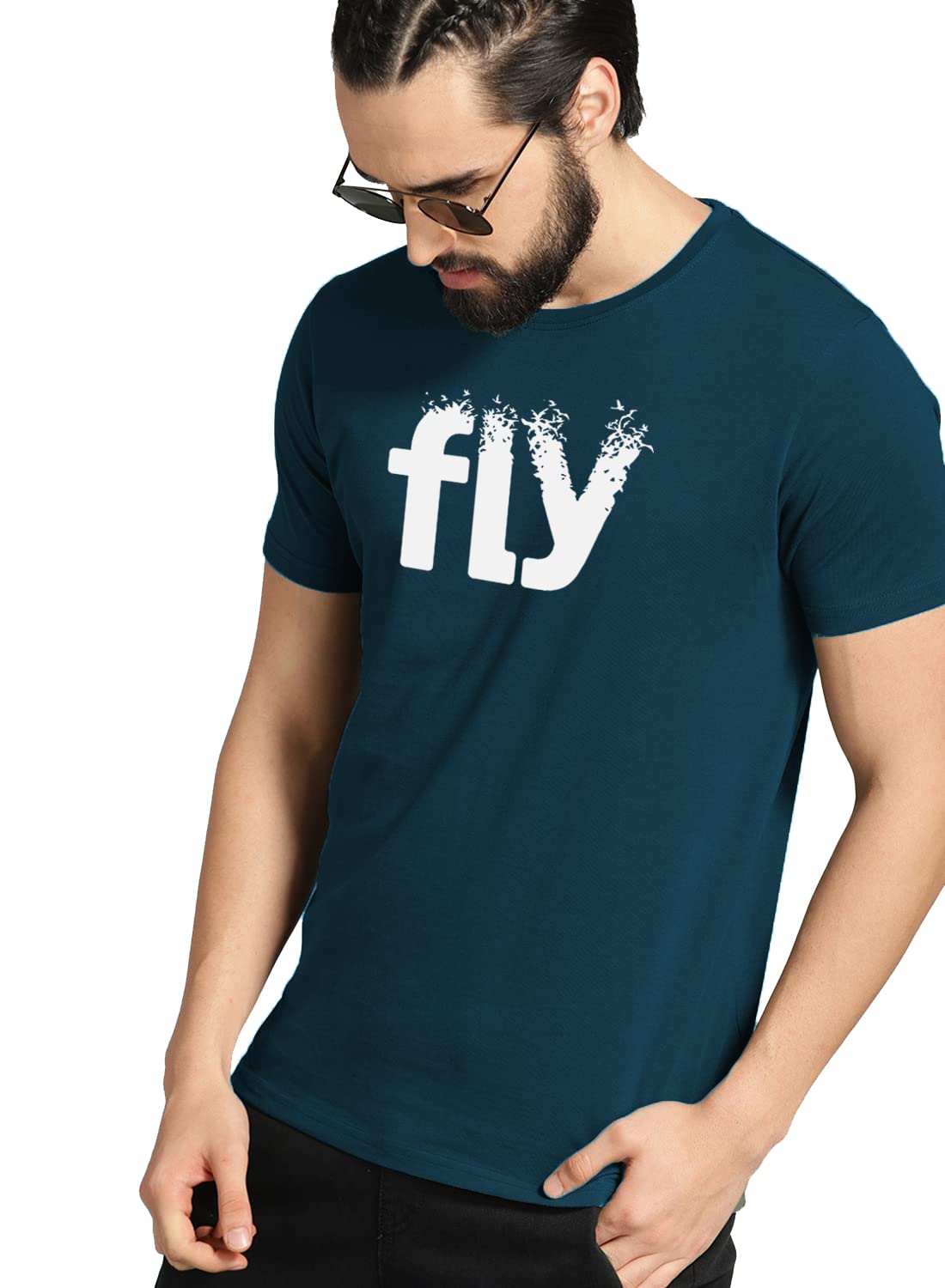 ADRO Fly Mens Cotton Printed T-Shirts (R21-M-FLY)