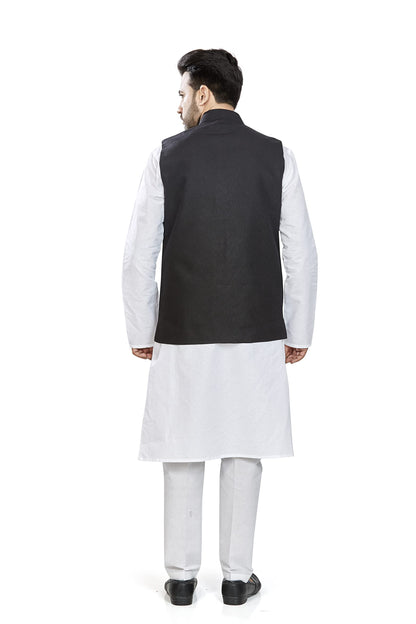 BE ACTIVE Mens Linen Blend Nehru Jacket With Mandarin Collar || Ethnic Koti For Men || Men Koti Formal|| Men Koti Wedding (RFKT