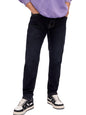 The Souled Store Denim: Dark Navy Men and Boys Buttoned Slim Fit Jeans