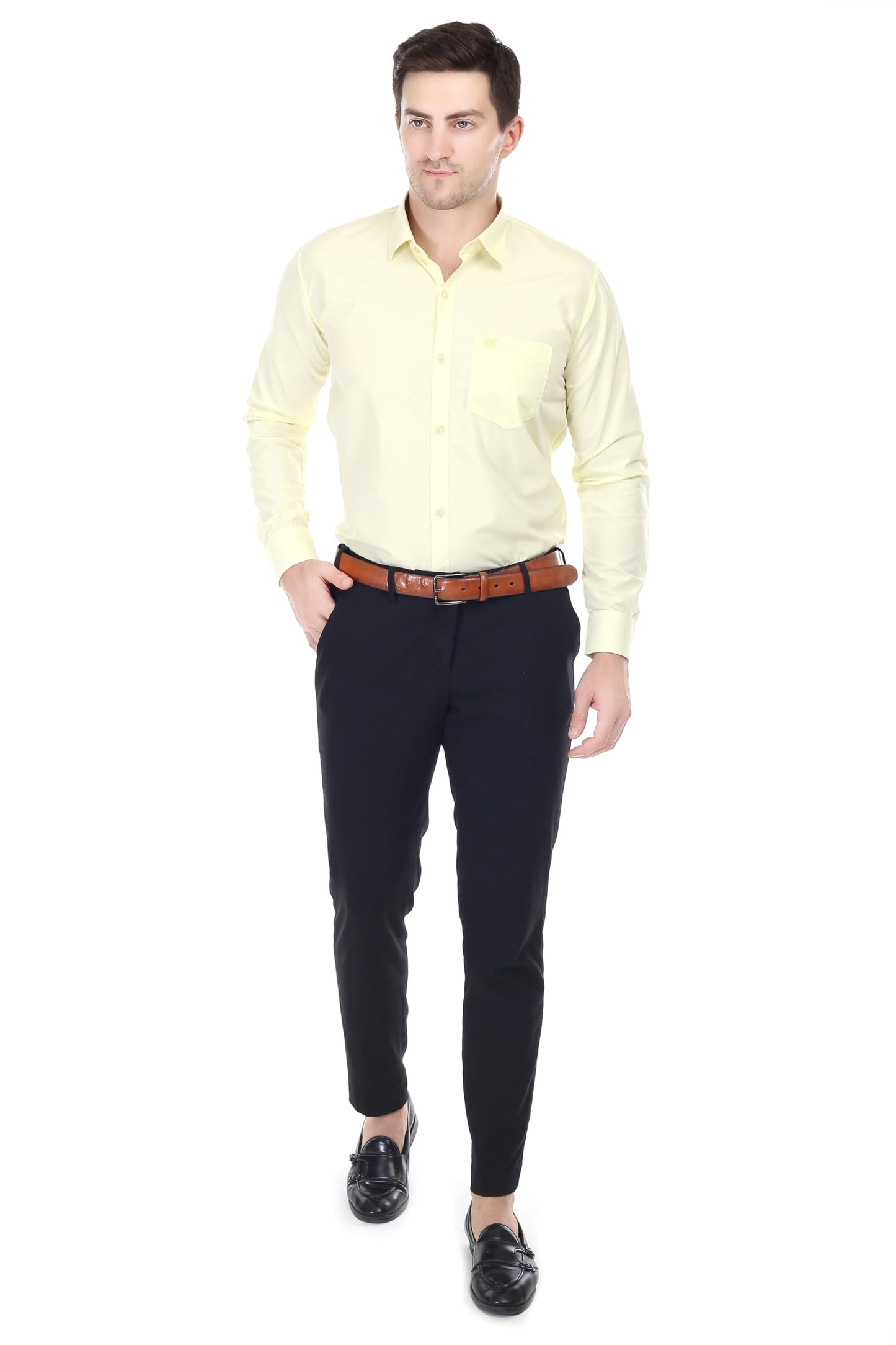 Xjarvis Clifton Men’s Regular Fit Cotton Blend Full Sleeve Shirt with Pocket – Casual & Formal