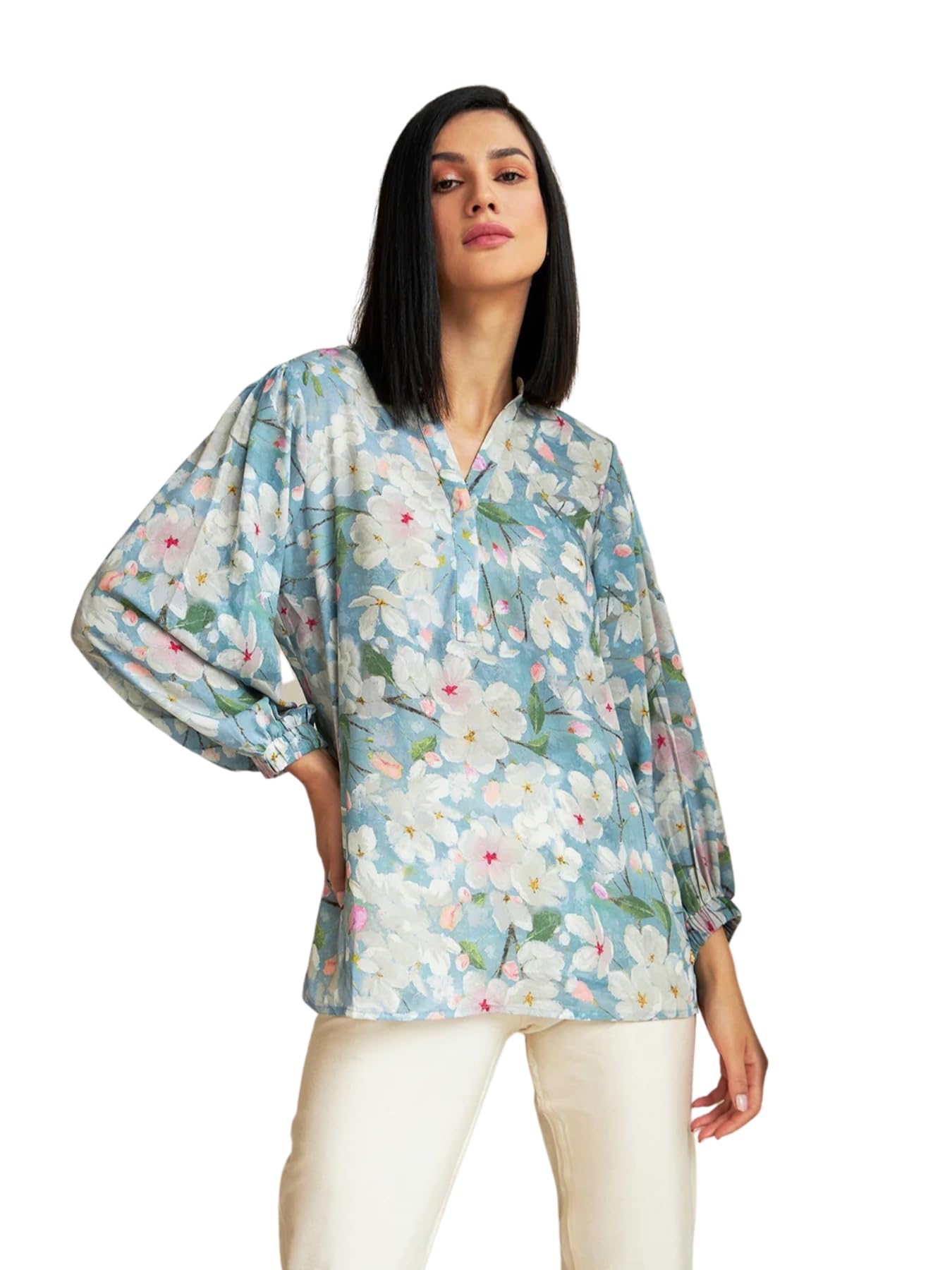 Leriya Fashion Printed Regular Fit Jeans Korean Trendi Western Tops For Women Stylish