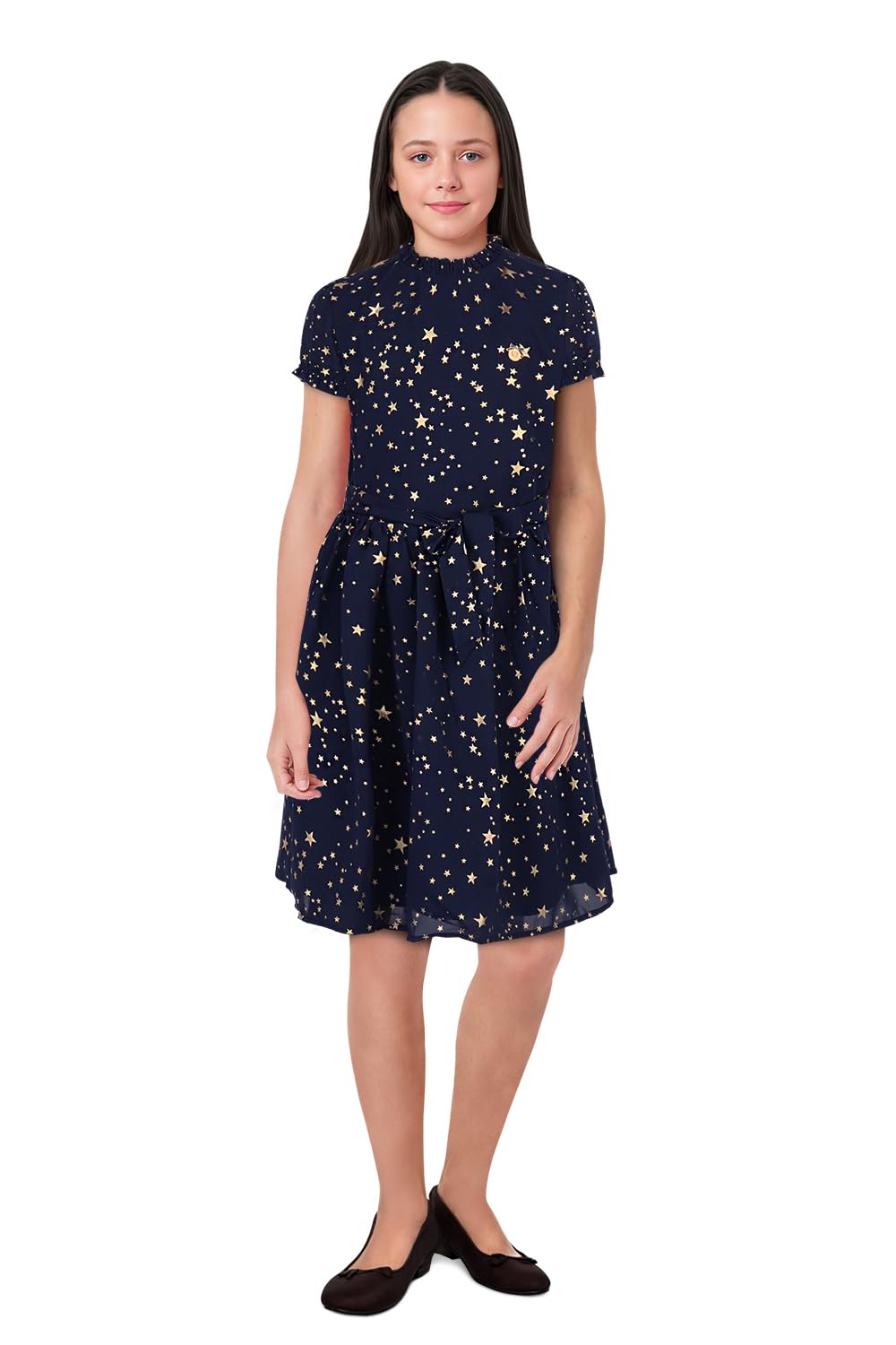 Allen Solly Girls Regular Fit Printed Casual Dress