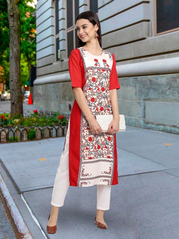 Pinkmint Womens Crepe Kurti for Womens ll Traditional Kurti for Women ll The Ultimate Kurti Collection (Pack of 5)
