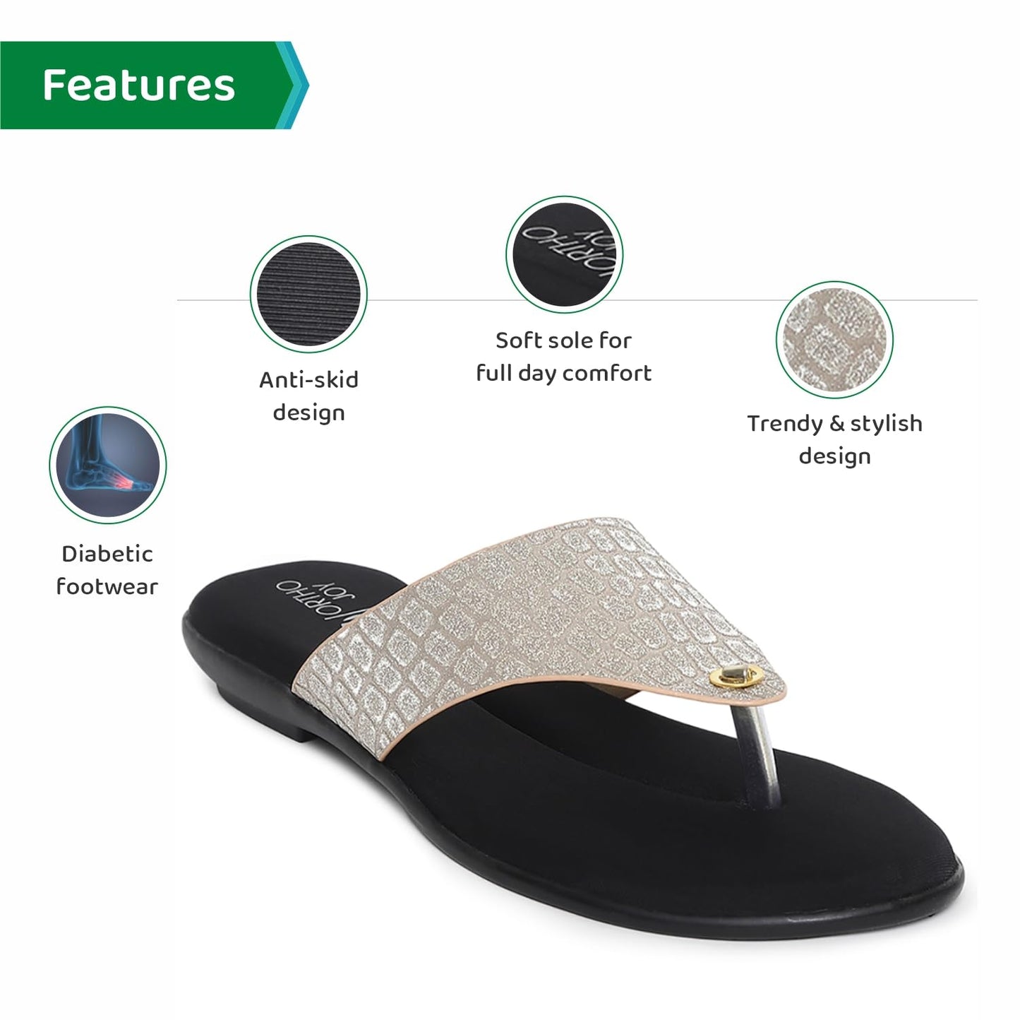 Ortho Joy Fancy Doctor Sandals|| Stylish Comfortable Casual Slippers For Women