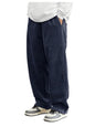 AVANOVA Mens Grey Front Tie Loose Fit Corduroy Baggy Long Slacks Chino Pants with Slant Pocket Simple Casual Trousers, Going Ou