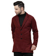 Rigo Cotton Polar Fleece Solid Overcoat for Men | Regular Fit Lapel Collar Long Jacket Overcoat | Winter Wear Mens Long Overcoa