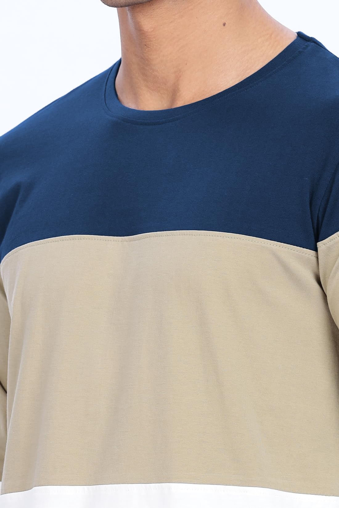 ADRO Men Full Sleeve T-Shirt | Soft Cotton Tshirt for Men| Stylish Multi Color Full Sleeve Round Neck Tshirt for Men|FR24-NBBE