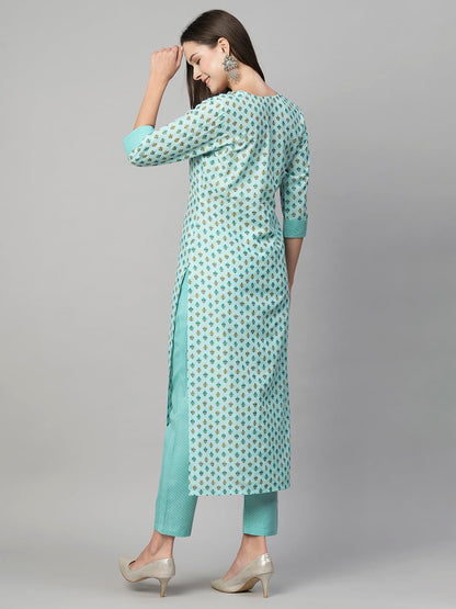 ANNI DESIGNER Cotton Women Casual Style Kurta & Pant