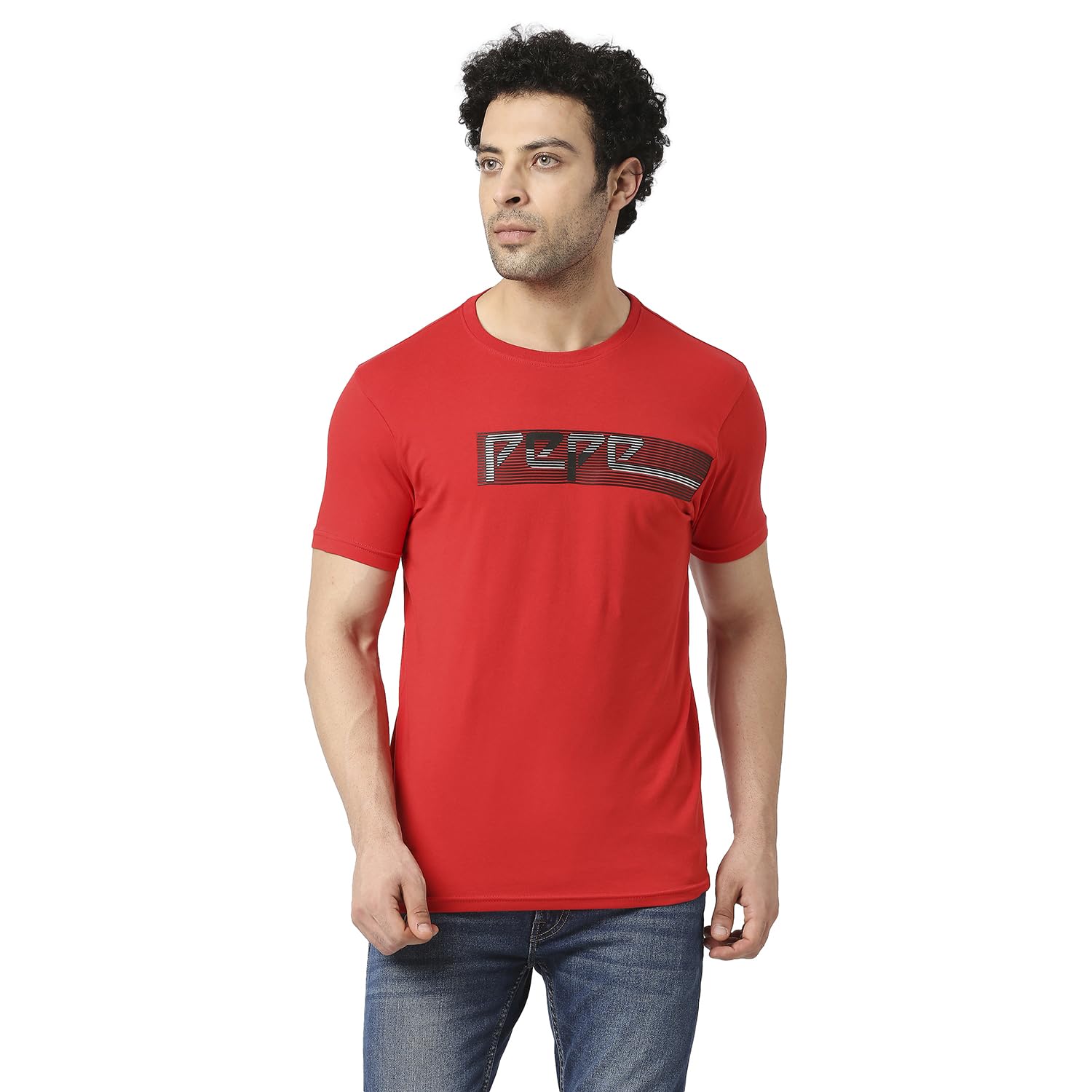 Pepe Jeans Kenoua Graphic Printed Tee, Red, L