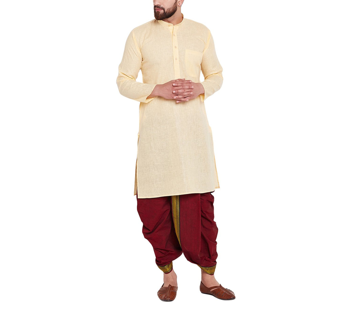 SOJANYA (Since 1958 Men's Cotton Dhoti Kurta Set