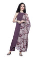 Varanga WomenS Crepe Regular Kurta Set (Nv_Vskd31467_Vardup1427_Purple