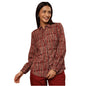 Fabindia WomenS Cotton Printed Regular Fit Shirt (1033845Red_Red