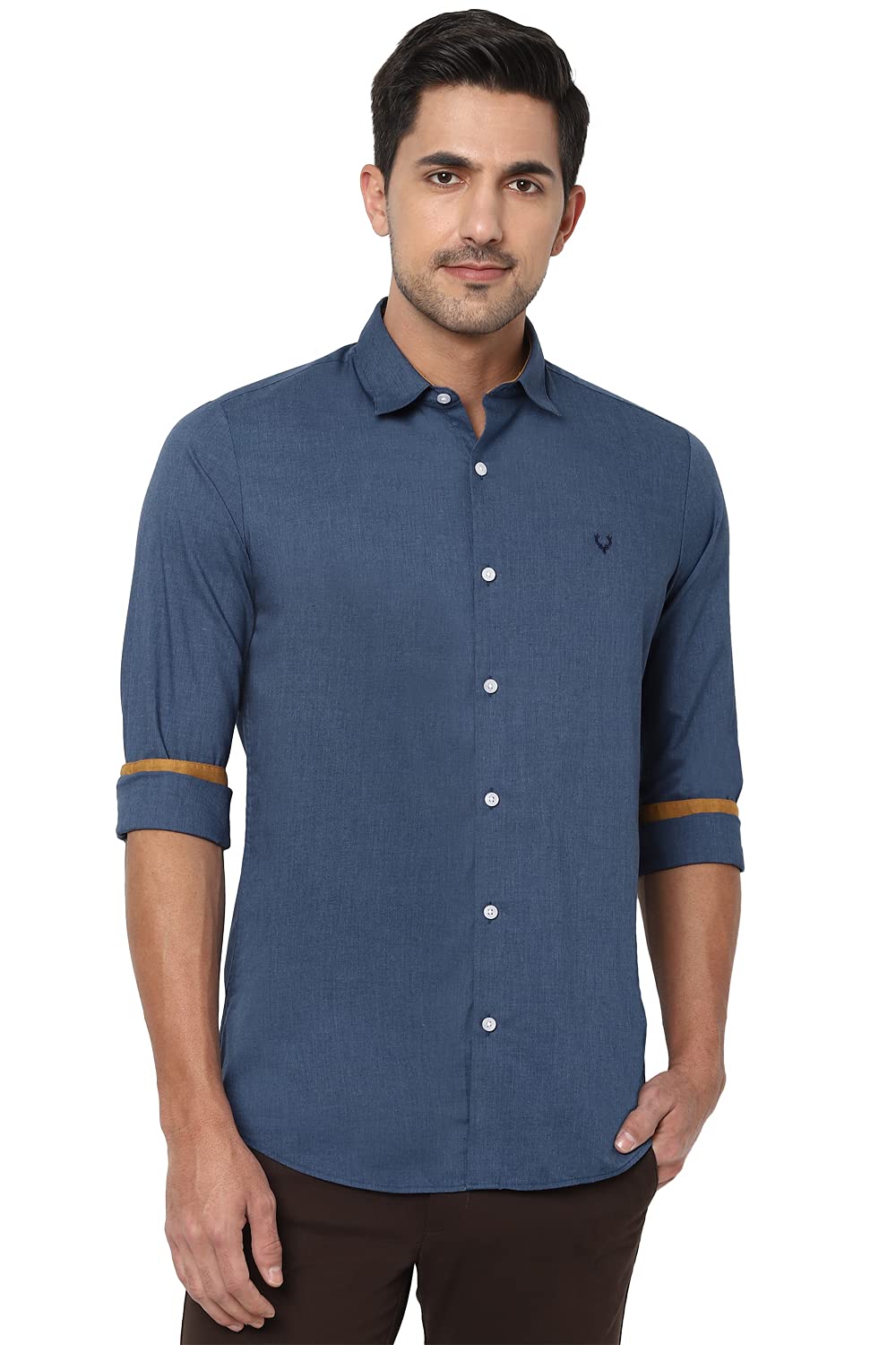 Allen Solly Men Slim Fit Solid Shirt