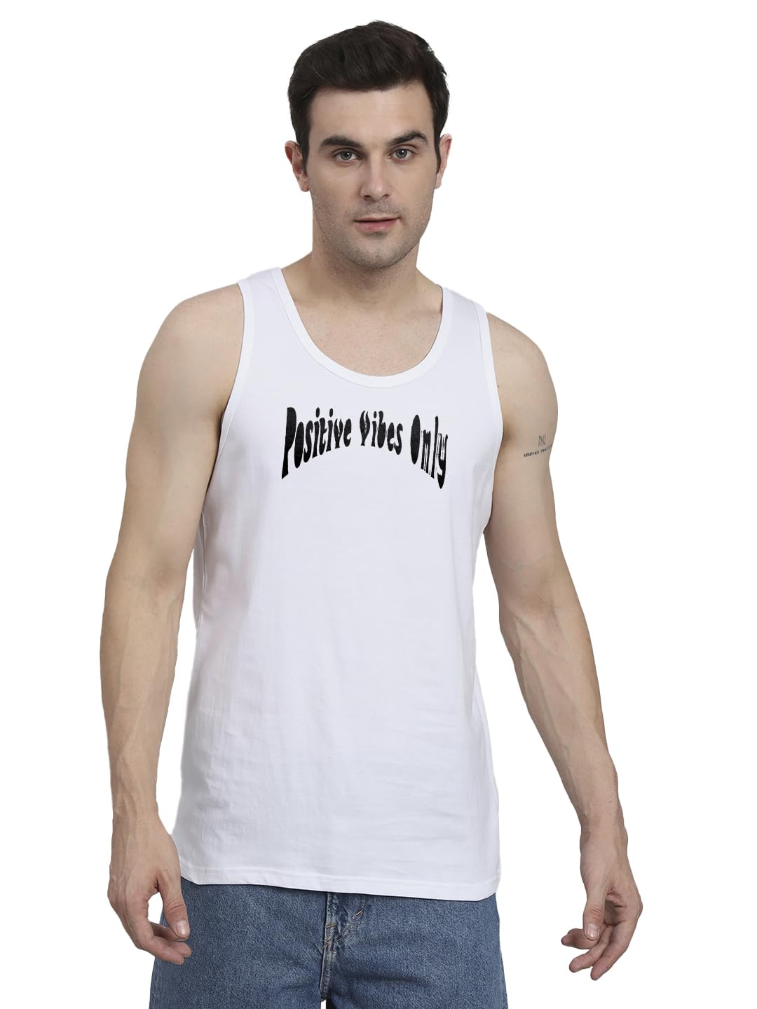 Peppyzone Mens Regular Fit Vest (TT-Teddy36FB40FB_White5